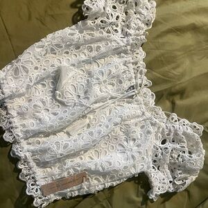 Iris White Lace Top